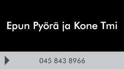 Epun Pyörä ja Kone Tmi logo